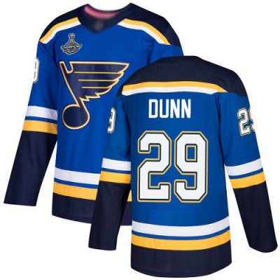 Adidas St. Louis Blues #29 Vince Dunn Blue Home Authentic Stanley Cup Champions Stitched NHL Jersey